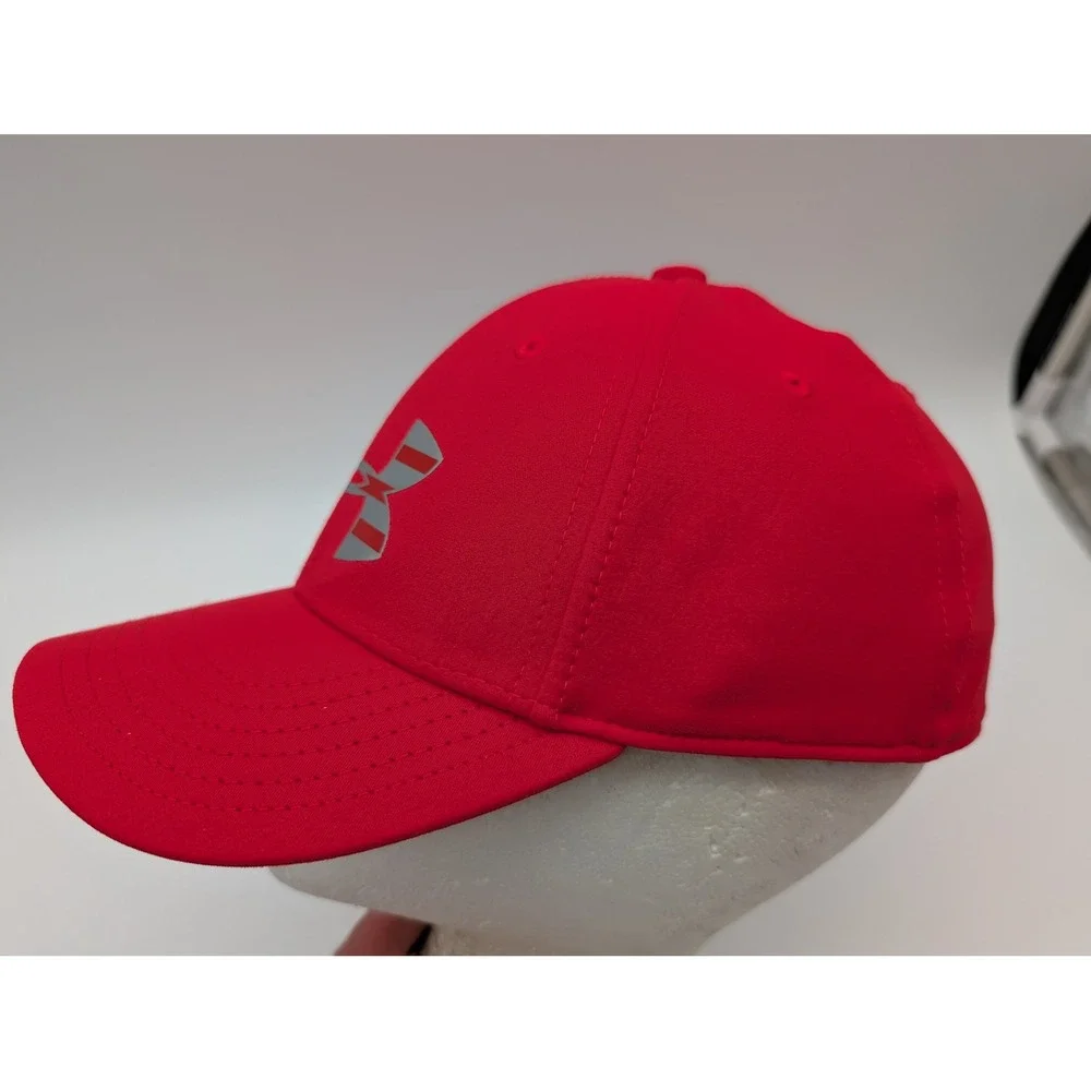 Under Armour Youth Red American Flag Freedom Stretch Fit Baseball Hat SM/MD